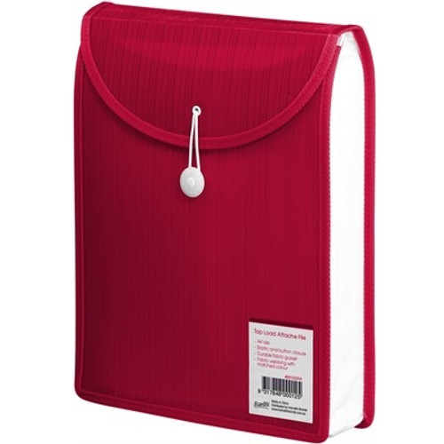 Bantex Top Load Attache File A4 Red