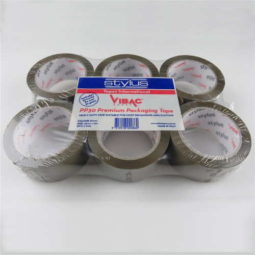 VIBAC PP30R PACKAGING TAPE Brown 48mmx75m PK6