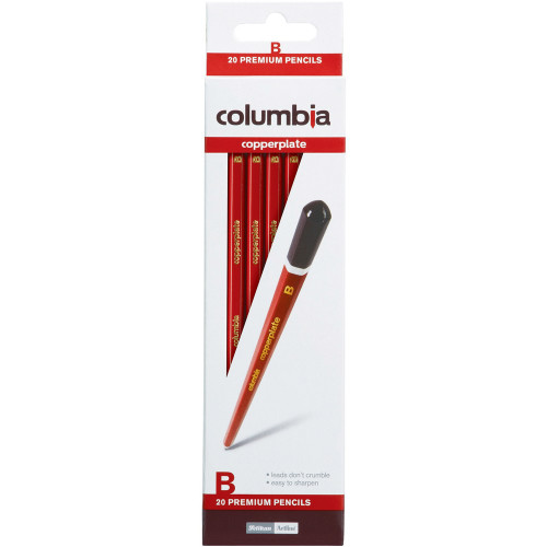 COLUMBIA COPPERPLATE PENCIL Hexagon B Pack of 20