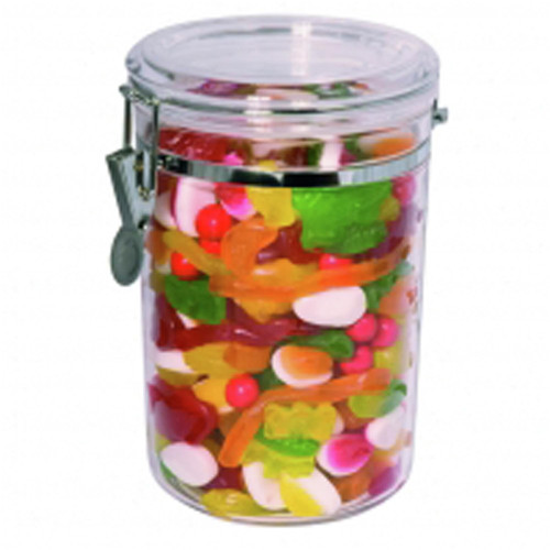 Connoisseur Storage Canisters Round Acrylic. Cap. 1.8L. D12.5 x 19cm, Each