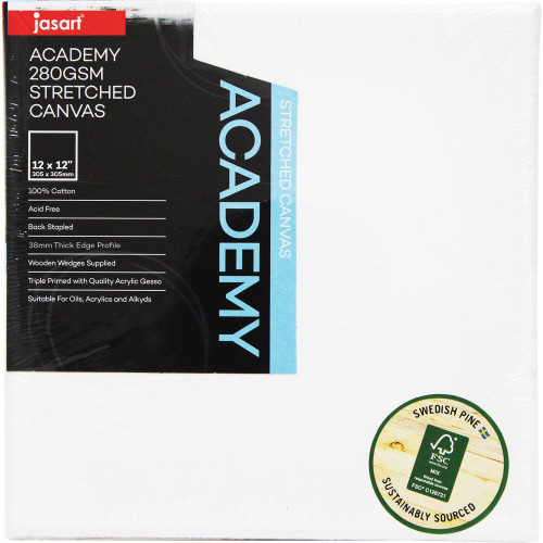 Jasart Academy Canvas 1/2 Inch 6 Thick Edge