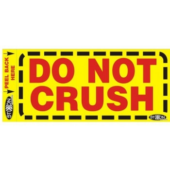 STIXXON LABEL 'DO NOT CRUSH' 130mm x 60mm Bx500