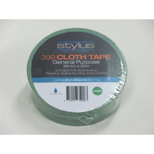 STYLUS 399 CLOTH TAPE Green 36mmx25m