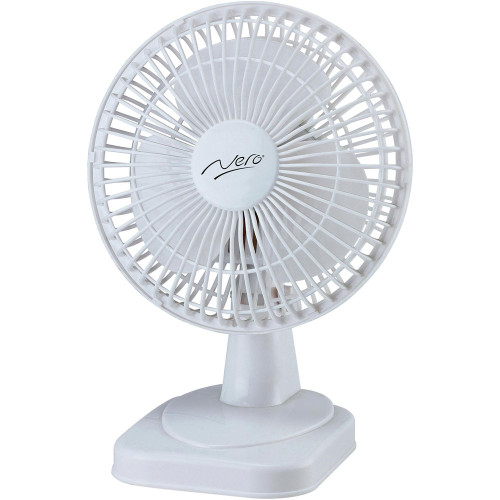 Nero Desk Fan 15cm White, Each