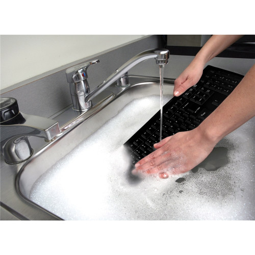 KENSINGTON WASHABLE KEYBOARD Pro Fit USBPS2 Black 64407