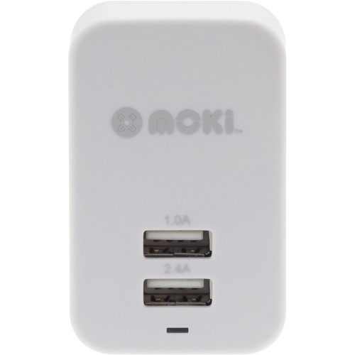 Moki Dual USB Charger ACC MUSBWW White