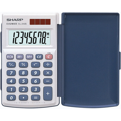 SHARP EL243S POCKET CALCULATOR Pocket H105xW64xD11mm