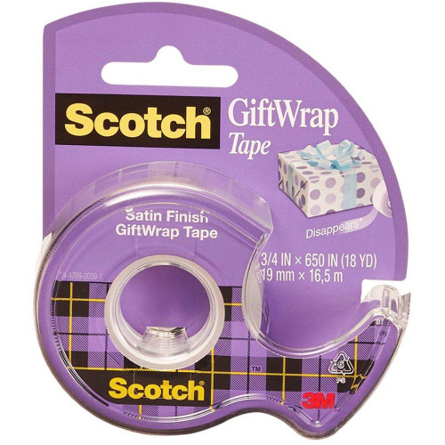 SCOTCH 15L GIFTWRAP TAPE 19mmx16mt