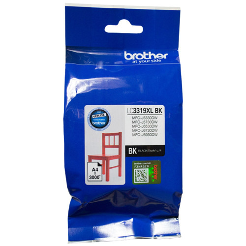 BROTHER LC3319XL INKJET CART BLACK HIGH YIELD 3K Suits Brother MFC J5330DW / J5730DW / J6530DW / J6730DW / J6930DW