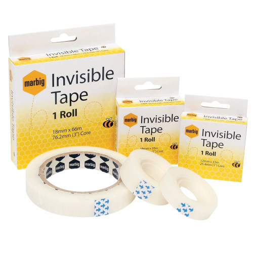 MARBIG INVISIBLE TAPE 18mm x 66m