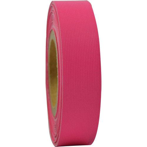 RAINBOW STRIPPING ROLL RIBBED 25mmx30m Pink