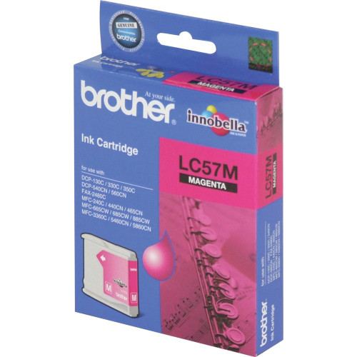 BROTHER LC-57 ORIGINAL MAGENTA INK CARTRIDGE