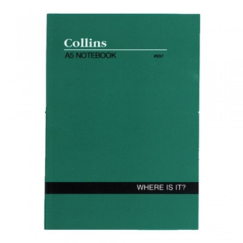 COLLINS WHERE IS IT NOTEBOOK A5 937 120Pg A-Z - Green