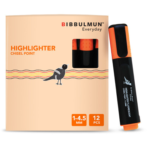 BIBBULMUN HIGHLIGHTER Chisel Orange