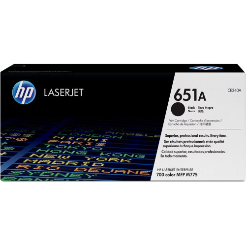 HP 651A ORIGINAL BLACK TONER 13.5K Suits Colour LJ Enterprise 700 MFP M775