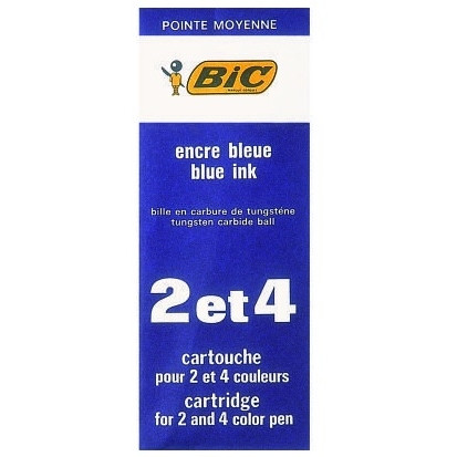 BIC 2/4 COL REFILLS BLUE 2091
