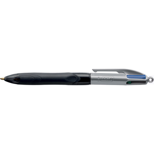 BIC 4 COLOUR BALLPOINT PEN Retractable Grip Pro Box of 12
