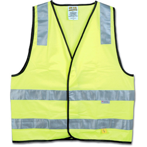 MAXISAFE HI-VIS SAFETY VEST Day Night Yellow - Large Class D/N