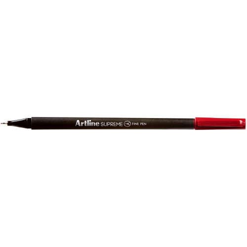 ARTLINE SUPREME FINELINER PENS 0.4mm Dark Red Pack of 12