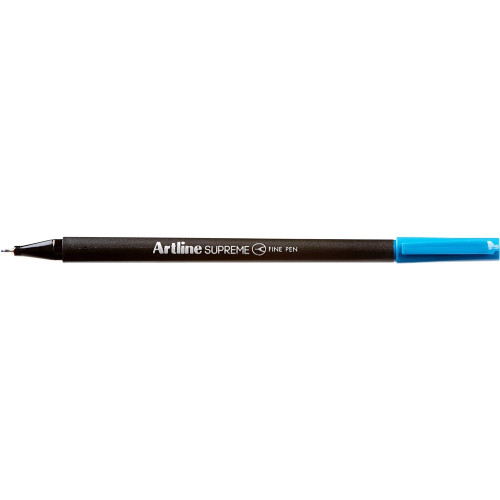 ARTLINE SUPREME FINELINER PENS 0.4mm Sky Blue Pack of 12