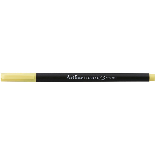 ARTLINE SUPREME FINELINER PENS 0.4mm Pastel Yellow Pack of 12