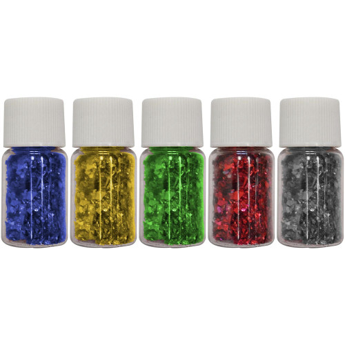 RAINBOW GLITTER VIAL 3GM Assorted 3gram Vials, Pk12