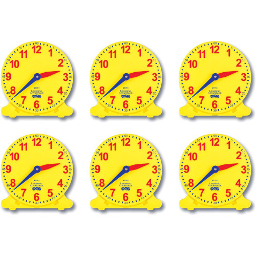 LEARNING CAN BE FUN Student Clocks Set 6