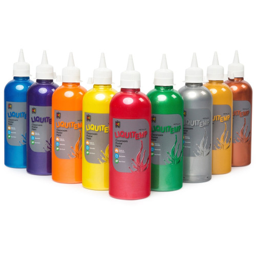 EDVANTAGE METALLIC POSTER PAINT Metallic Silver 500ml