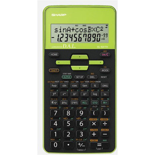 Sharp EL531THBGR Calculator Scientific 230x150x51.5mm Green