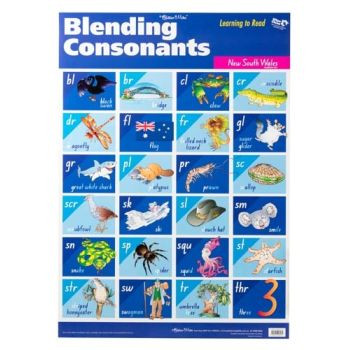 BLENDING CONSONANTS - NSW WALL CHART *** While Stocks Last ***