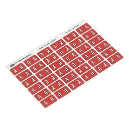 AVERY ALPHABETICAL 'A' SIDE TAB COLOUR CODING LABELS 25 x 38 mm, 180/Pack