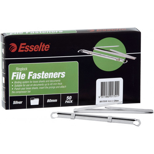 ESSELTE RINGLOCK RINGLOCK FILE FASTENERS BOX 50