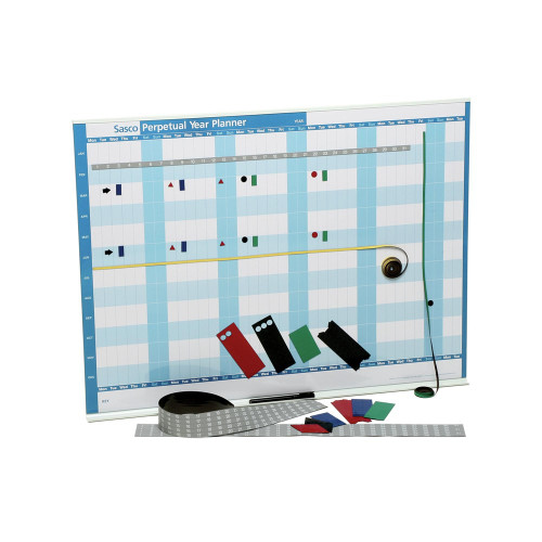 SASCO PERPETUAL MAGNETIC YEAR PLANNER 917x610mm