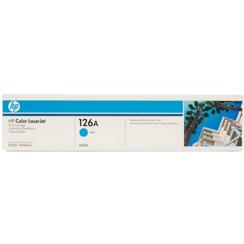 HP 126A ORIGINAL CYAN LASERJET TONER CARTRIDGE (CE311A) Suits LaserJet M175NW / CP1025NW / M275 MFP
