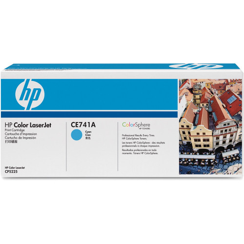 HP 307A CYAN ORIGINAL LASERJET TONER CARTRIDGE (CE741A) 7K Suits LaserJet CP5220