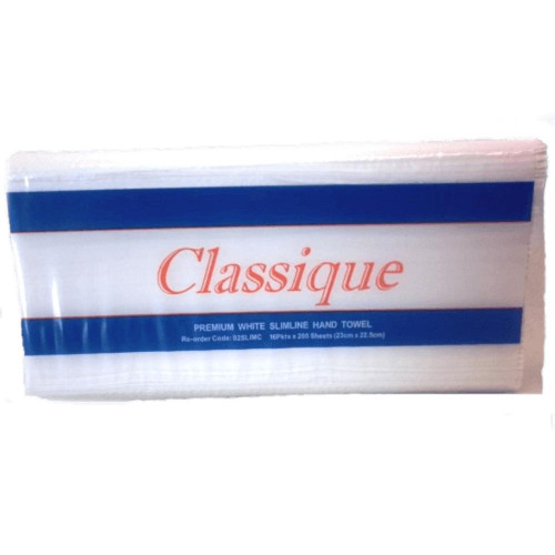 CLASSIQUE ULTRASLIM HAND TOWEL 16PKT X 150 SHEET 24X24CM