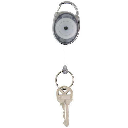 REXEL SNAP LOCK RETRACTABLE KEY HOLDER Charcoal