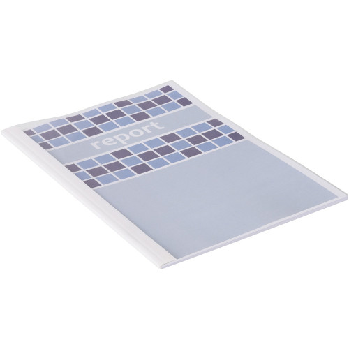 IBICO THERMAL BINDING COVERS A4 50-60Shts 6mm Spine Clear (Pack of 100)