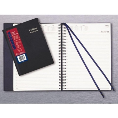 COLLINS VANESSA FINANCIAL YEAR DIARY #185 A5 1 Day To Page 1Hr Appoint. Black (2026-2027)