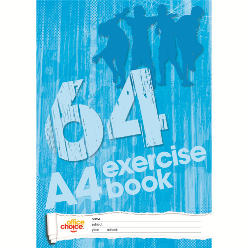 OFFICE CHOICE EXERCISE BOOK A4 64pg ** While Stocks Last **