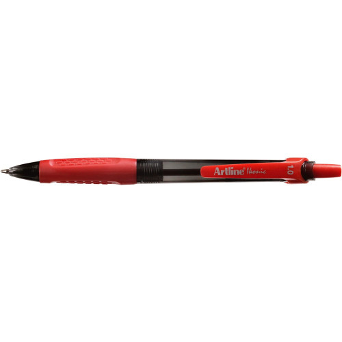 ARTLINE IKONIC 8410 BALL PEN Retractable Medium Red