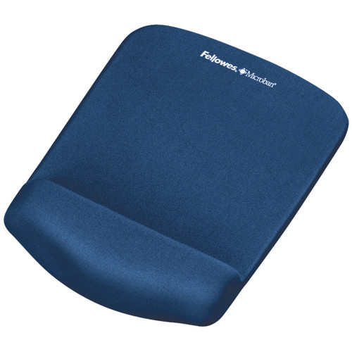 FELLOWES MOUSE PAD WRIST REST Plush Touch Lycra W/ Microban