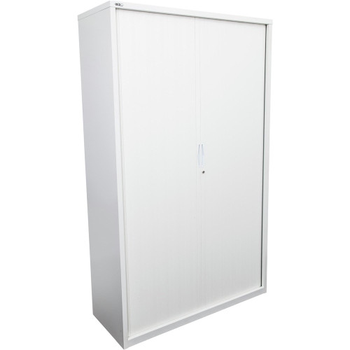 GO TAMBOUR DOOR CUPBOARD White China H1980xW1200xD470mm (SHELVES SOLD SEPARATELY)