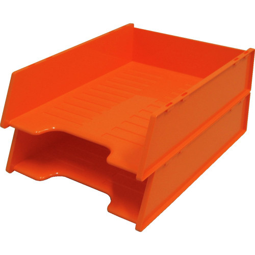 ITALPLAST A4 "Multi Fit" Fruit Document Tray - Mandarin, Each
