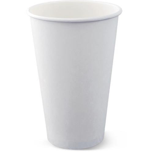 SINGLE WALL 16OZ I AM ECO CUP - WHITE CARTON OF 1000