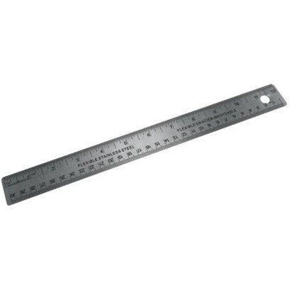WRITER STAINLESS STEEL 30CM METAL RULER ( sub code # CK-60432 )