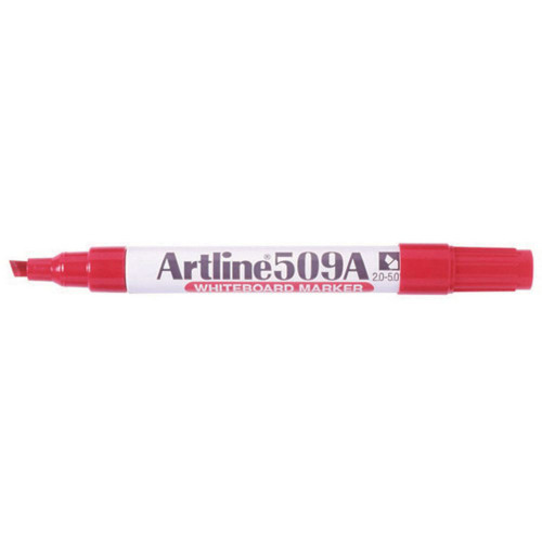 ARTLINE 509A WHITEBOARD MARKER Medium Chisel Red, Each