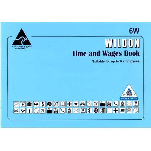 WILDON EMPLOYEE TIME & WAGES BOOK - 6W