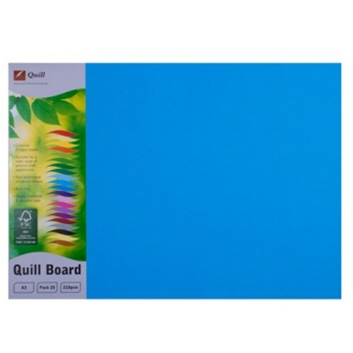 QUILL XL MULTIBOARD A3 210GSM MARINE BLUE (Pack of 25)