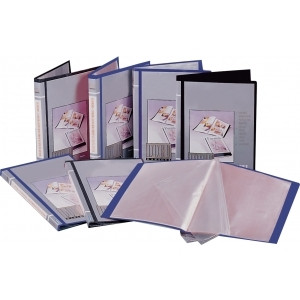 Bantex Fixed Insert Display Book PP A4 40 Pockets - Black (100853815)